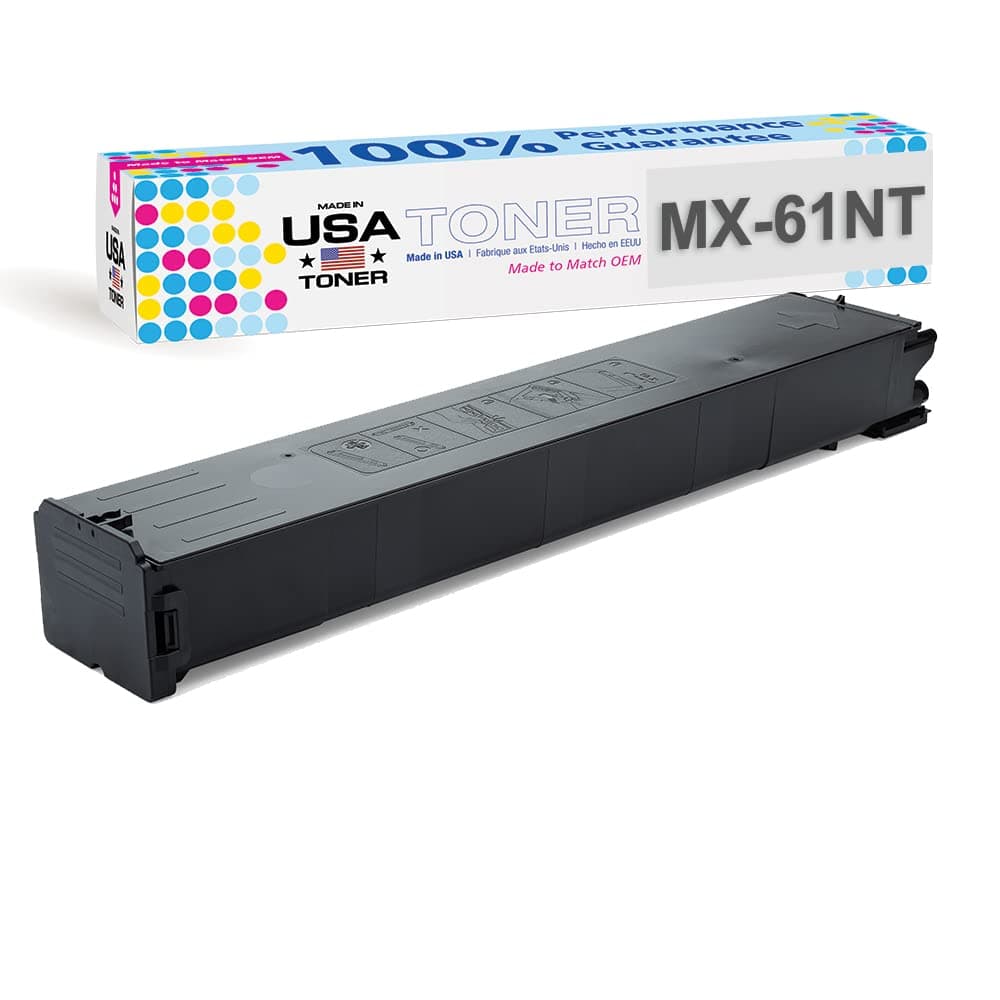 MADE IN USA TONER Compatible Replacement for Sharp MX61NT MX3050 MX3070 MX5070 MX2651 MX3051 MX3061 MX3071 MX3551 MX3561 MX3571 MX4051 MX4061 Black 1 Cartridge