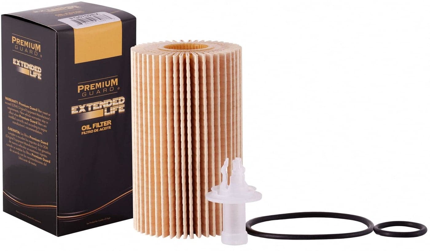 Premium Guard Extended Life Oil Filter up to 10k Miles PG5702EX | Fits 2018-2025 Lexus LC500, 2015-2024 RC F, 2022-2025 IS500, 2007-2021 Toyota Tundra, 2008-2022 Sequoia