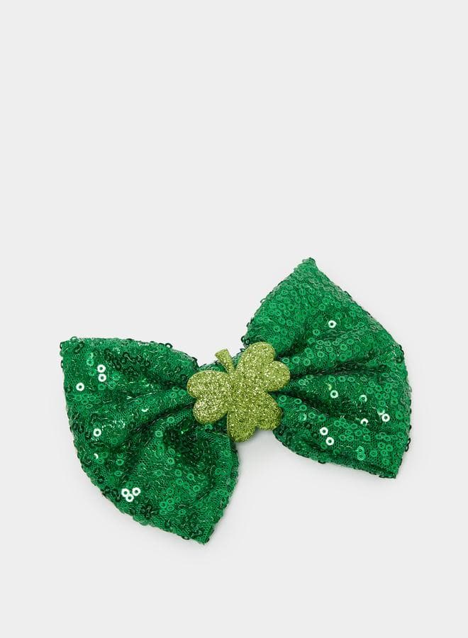 Sequined Bow Hair Clip