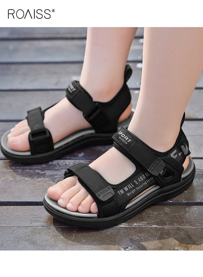 Boys Summer Sandals, Comfort Sports Sandals with Non-slip Sole, Breathable Lightweight Beach Shoes for Kids, Suitable for Outdoor Activities