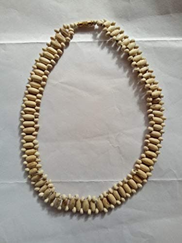 Radhika Poojan Bhandar Original Tulsi Wood Kanthi Mala || 100% Natural Tulsi Nack Fancy Kanthi