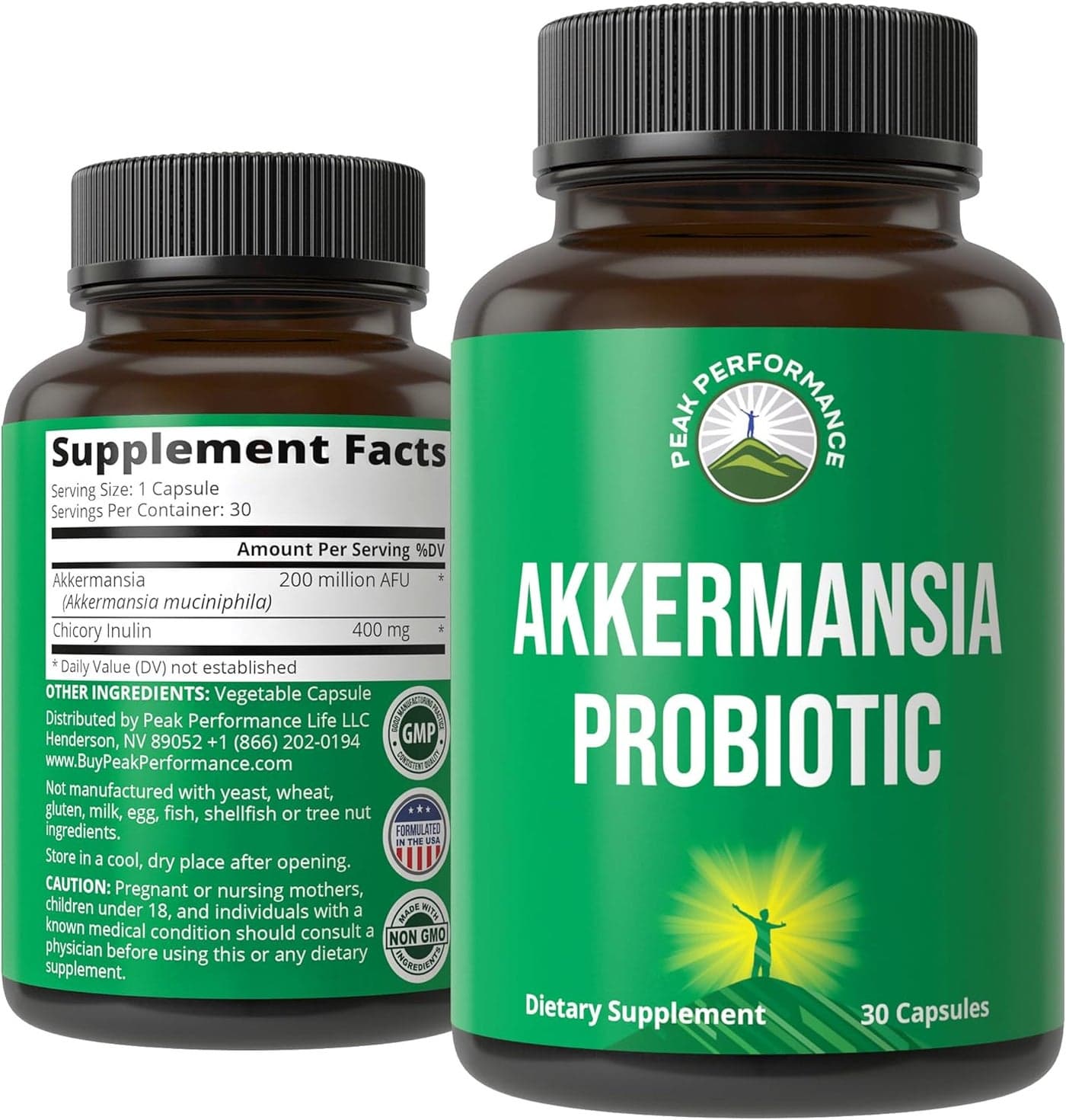 Akkermansia Probiotic to Increase GLP1 Production Ultra High Strength Akkermansia Muciniphila Live Strain With Prebiotic Fiber for Gut Health Microbiome Balance Delayed Release 3rd Party Tested