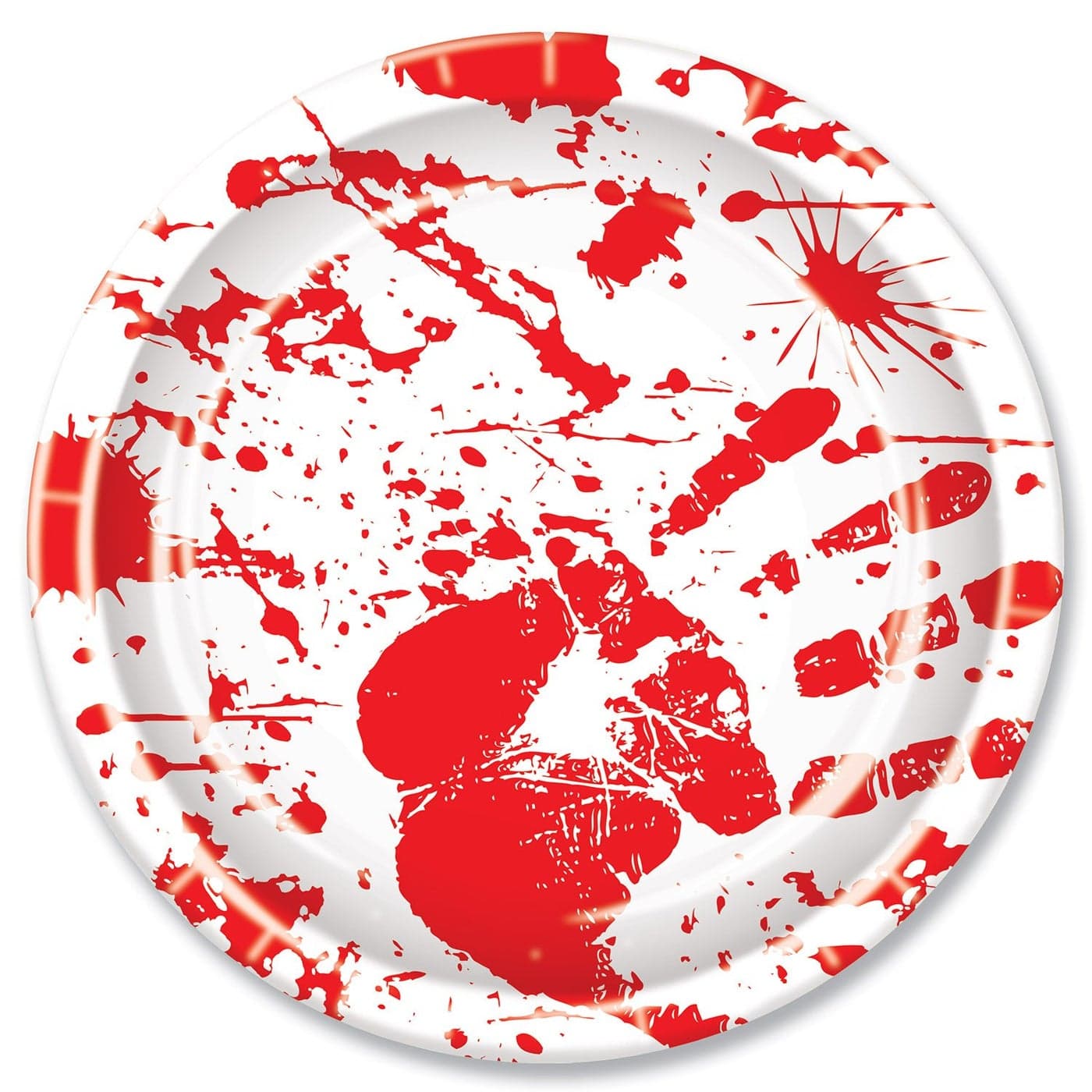 Beistle Bloody Handprints 9 Inch Plates