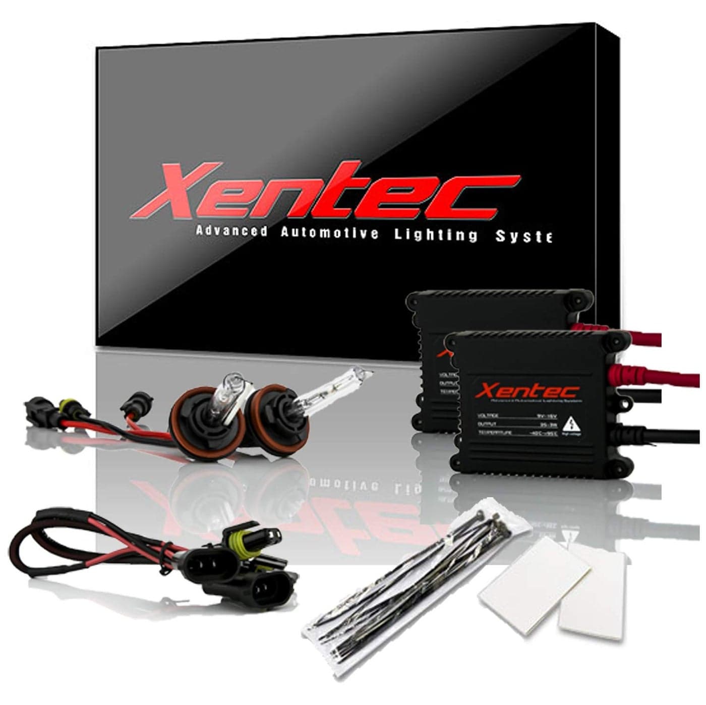 Xentec H11 (H8/H9) 3000K HID xenon bulb x 1 pair bundle with 35W Digital Slim Ballast x 2 (Golden Yellow)