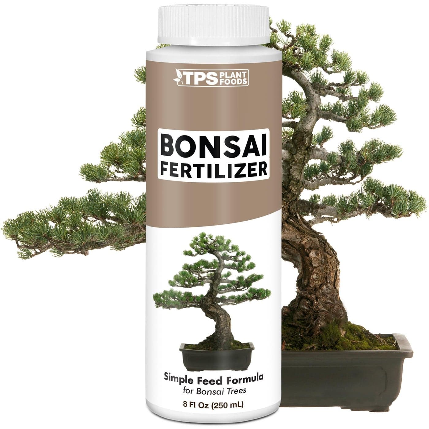 TPS NUTRIENTS Bonsai Fertilizer for All Bonsai Trees, Great for Root Soaks, Liquid Plant Food 8 oz (250mL)