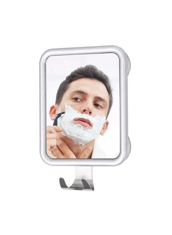 Shower Mirror Fogless for Shaving- with 4 Suctions, Anti Fog Mirror for Shower, Bathroom, Vanity, Bathtub, Razor Holder for Men