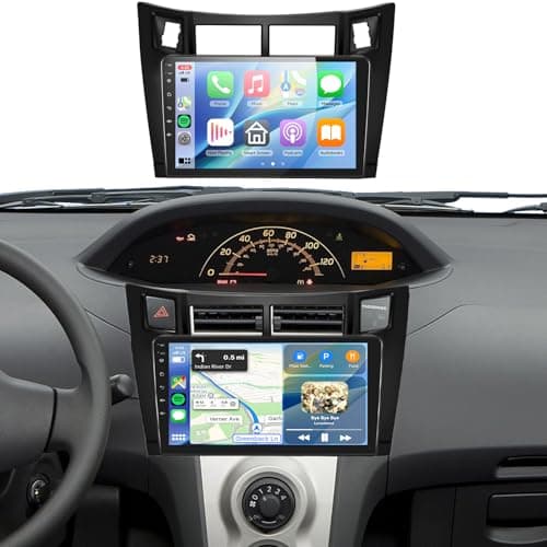 5/6GWiFi,8Core 4GB+64GB Radio for Toyota Yaris 2006-2011 Car Stereo with Snapdragon Processor Android 13 Radio 9 Inch 1280x720 IPS Touchscreen Carplay/Android Auto JHi-Res GPS DSP FM/RDS SWC Camera
