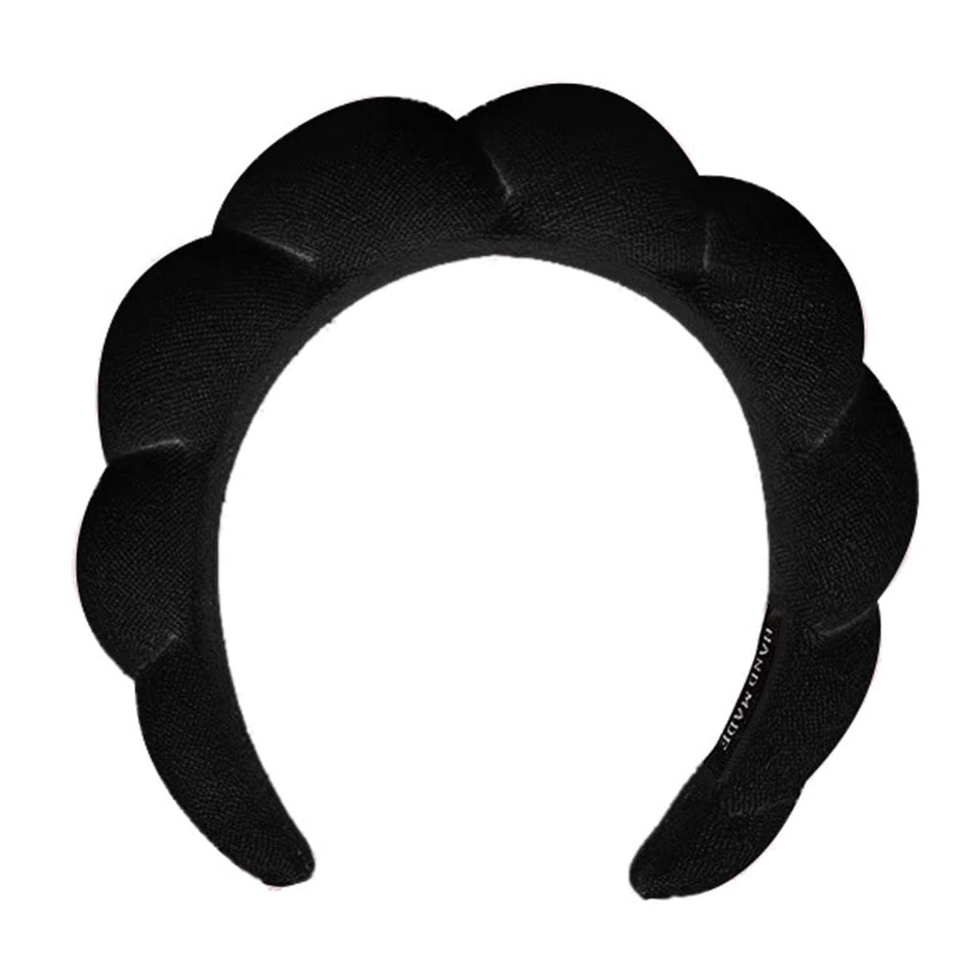Womens Spa Headband Headband for Washing Face Makeup Removal Shower Skincare Black 1 Count