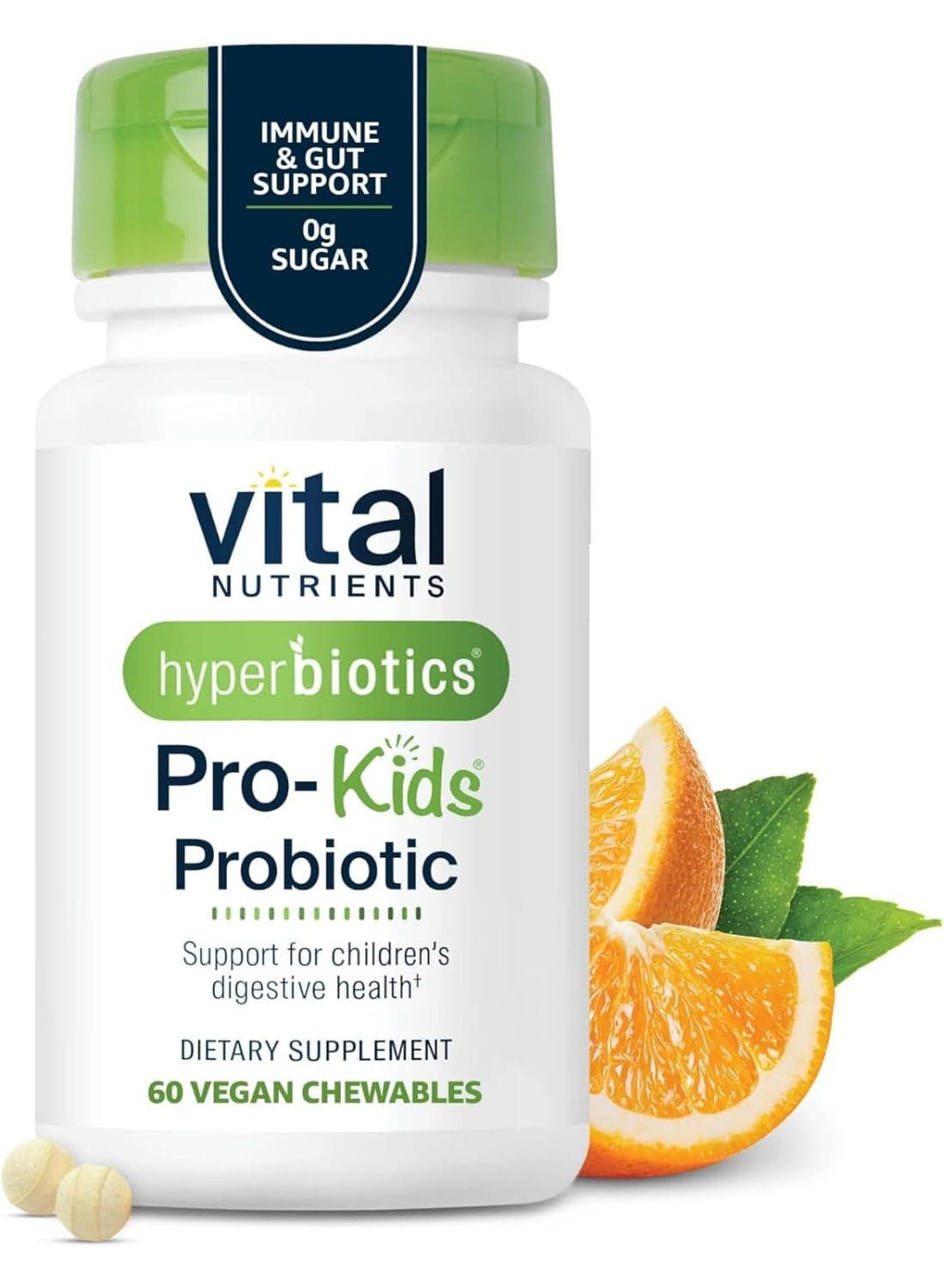 Vital Nutrients, Hyperbiotics® Pro-Kids® Probiotic, Tangy Orange, 60 Vegan Chewables