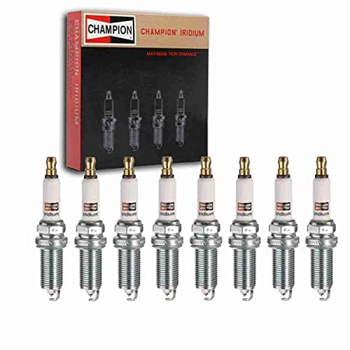 8 pc Champion Iridium Spark Plugs compatible with Porsche Cayenne 4.8L V8 2008-2014