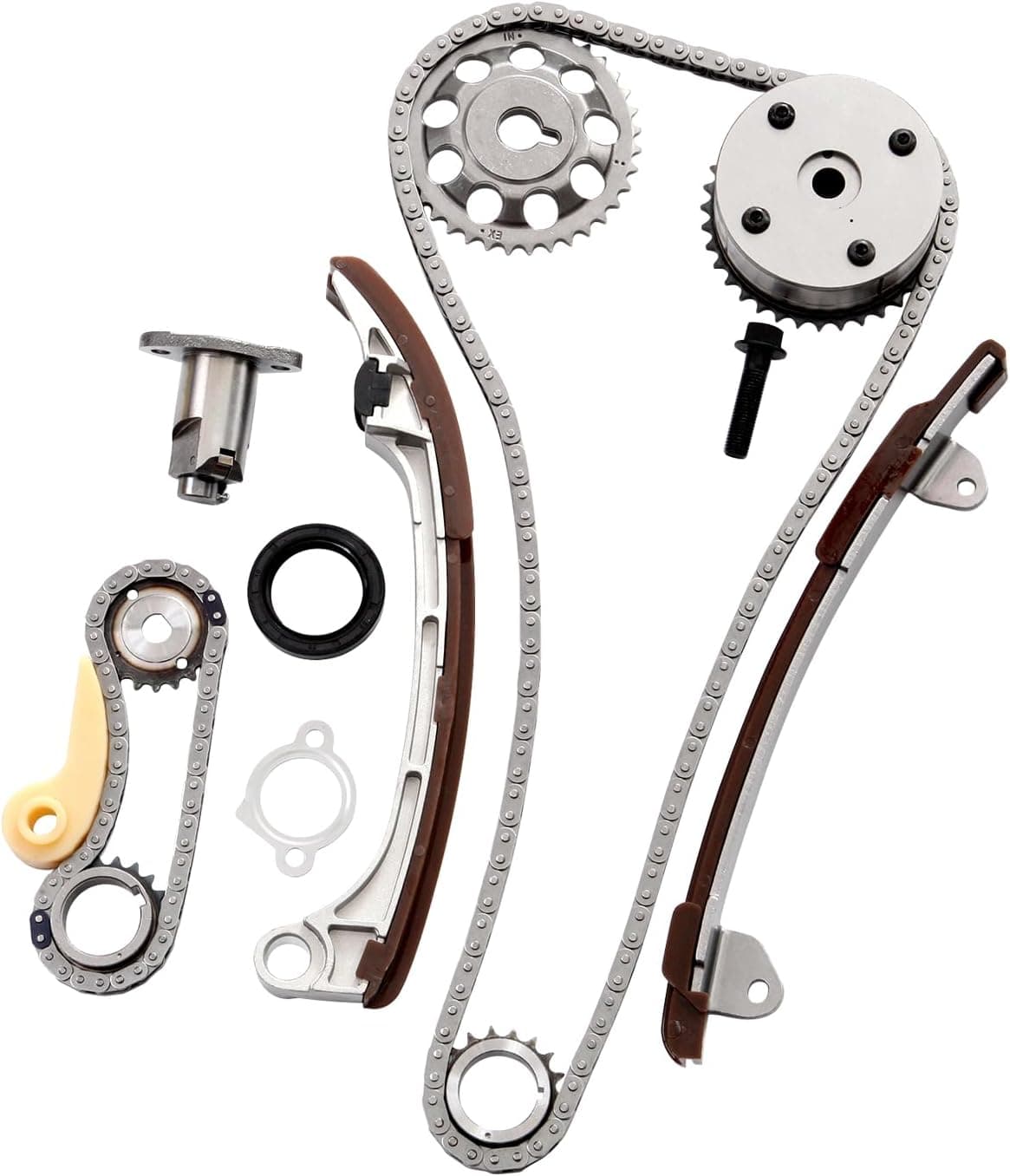 SCITOO Timing Chain Kit for Pontiac VIBE, Toyota CAMRY, COROLLA, HIGHLANDER, RAV4, Scion TC, XB (2001-2011)
