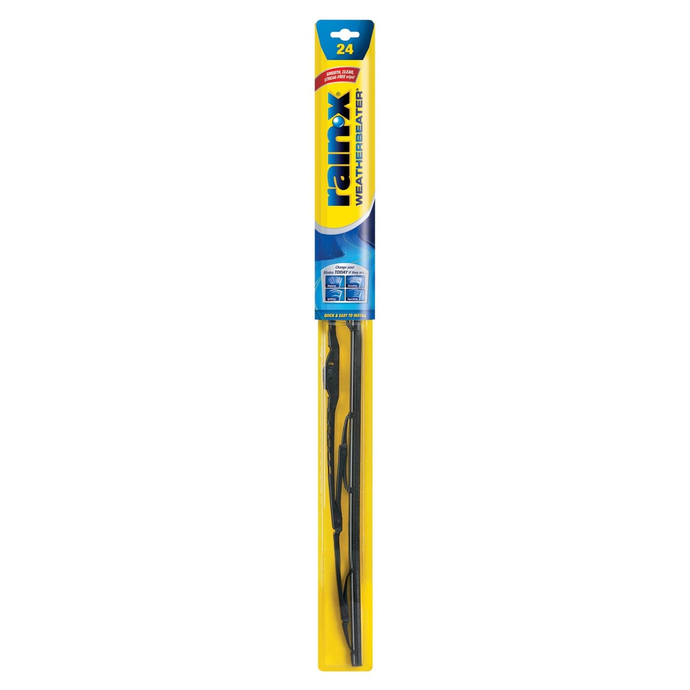 RainX RX30224 WeatherBeater Wiper Blades 24 Windshield Wipers Pack Of 1 Automotive Replacement Windshield Wiper Blades That Meet Or Exceed OEM Quality And Durability Standards