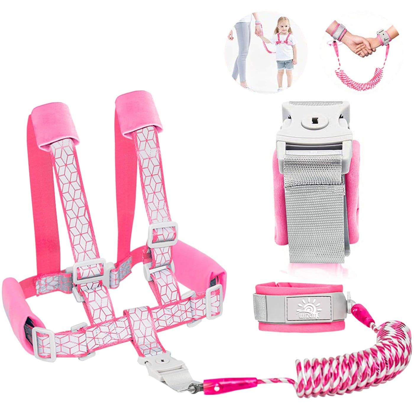 Toddler Leash Anti Lost Wrist Link for Toddlers Toddler Harness with Lock for KidsBaby LeashLeash for ToddlersWrist LeashesChild Leashes for ToddlersUpgrade with Reflective Tape Liner for Kids