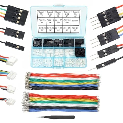 GH Connectors to Dupont 2.54 Pre-Crimped Cables and Connectors Kit Compatible with JST GH 1.25mm for Pixhawk Cube 6C 6X Pixhawk4 20cm Silicone Wire