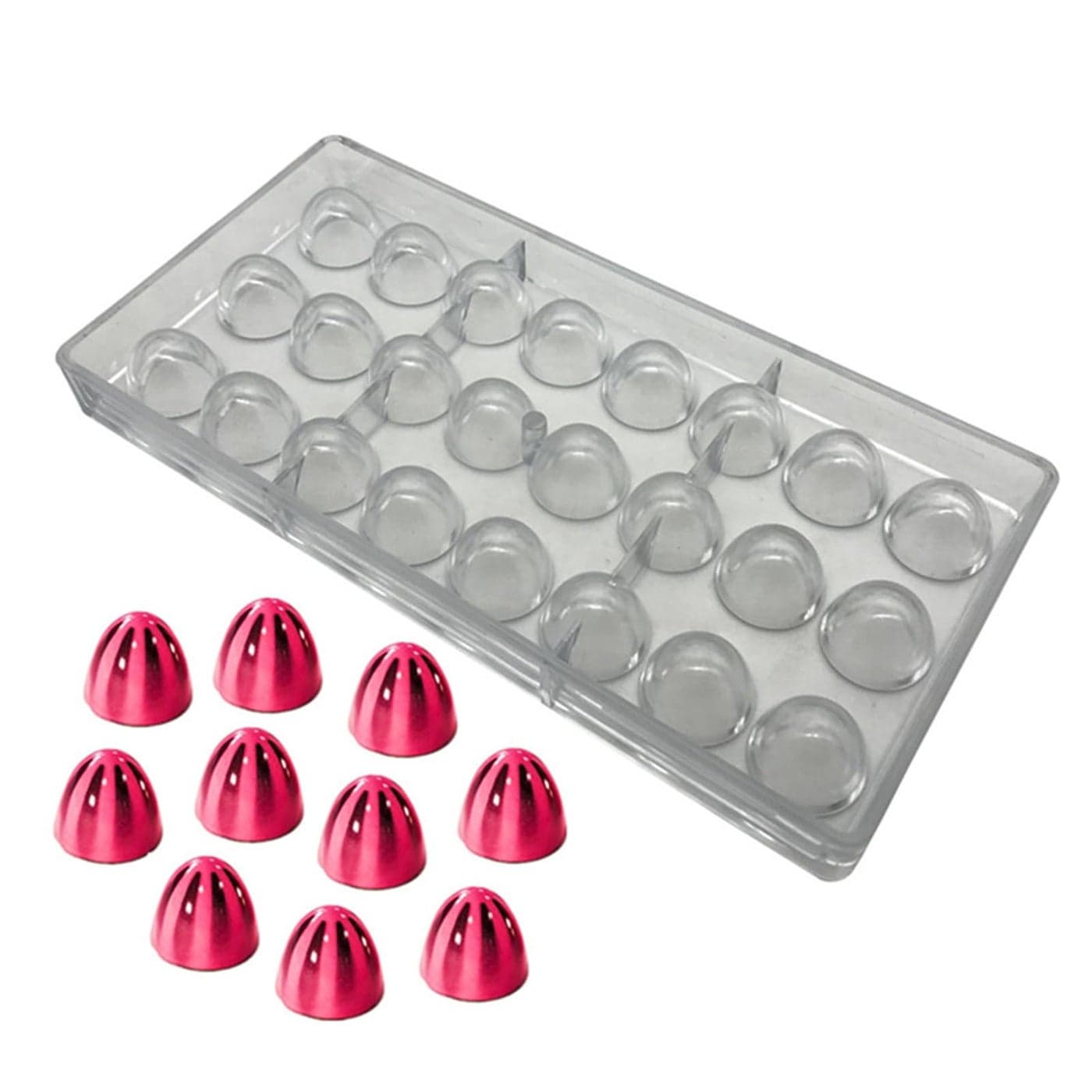 Polycarbonate Cone Chocolate Mold Half Egg Candy Mould DIY Polycarbonate Mold