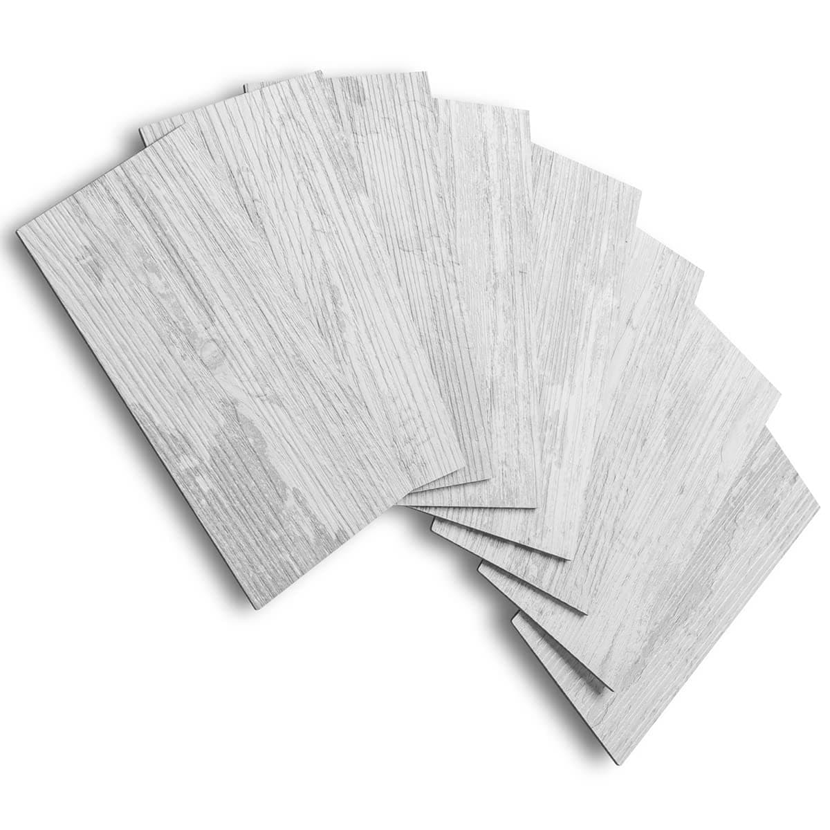 AULIGET 100 Piece Peel and Stick Backsplash PVC Tile 3 Inch x 6 Inch White Birch Stick on Wall Tiles for Backsplash Kitchen Bathroom Laundry Room Camper Fireplace