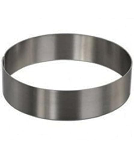 SUNRISE Heavy Gauge Stainless Steel Round Cake Mold/Pastry Ring Kitchen Supply (8" x 2")