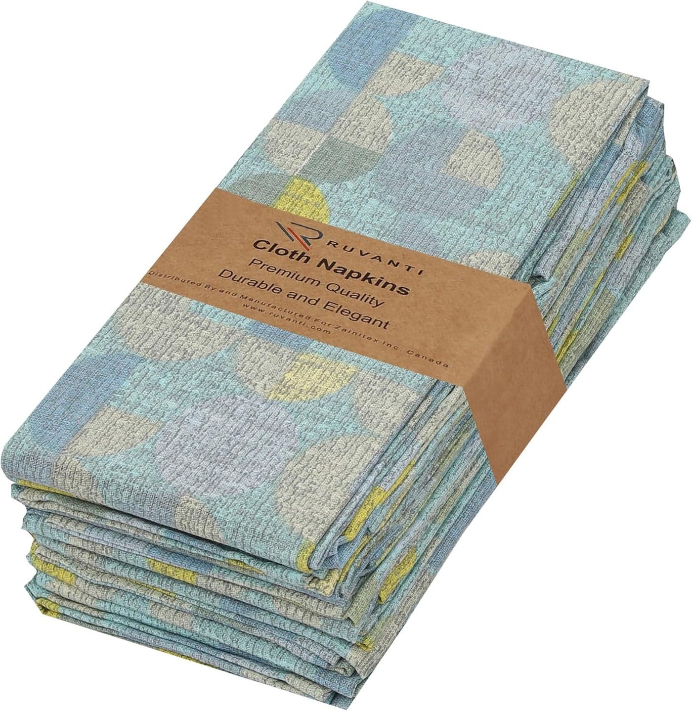 RUVANTI Cloth Napkins Set of 6 Cotton 100 18x18 Inches Napkins Cloth Washable Soft Absorbent Cotton Napkins for Parties Christmas Thanksgiving Weddings Dinner Napkins Cloth Quarterly