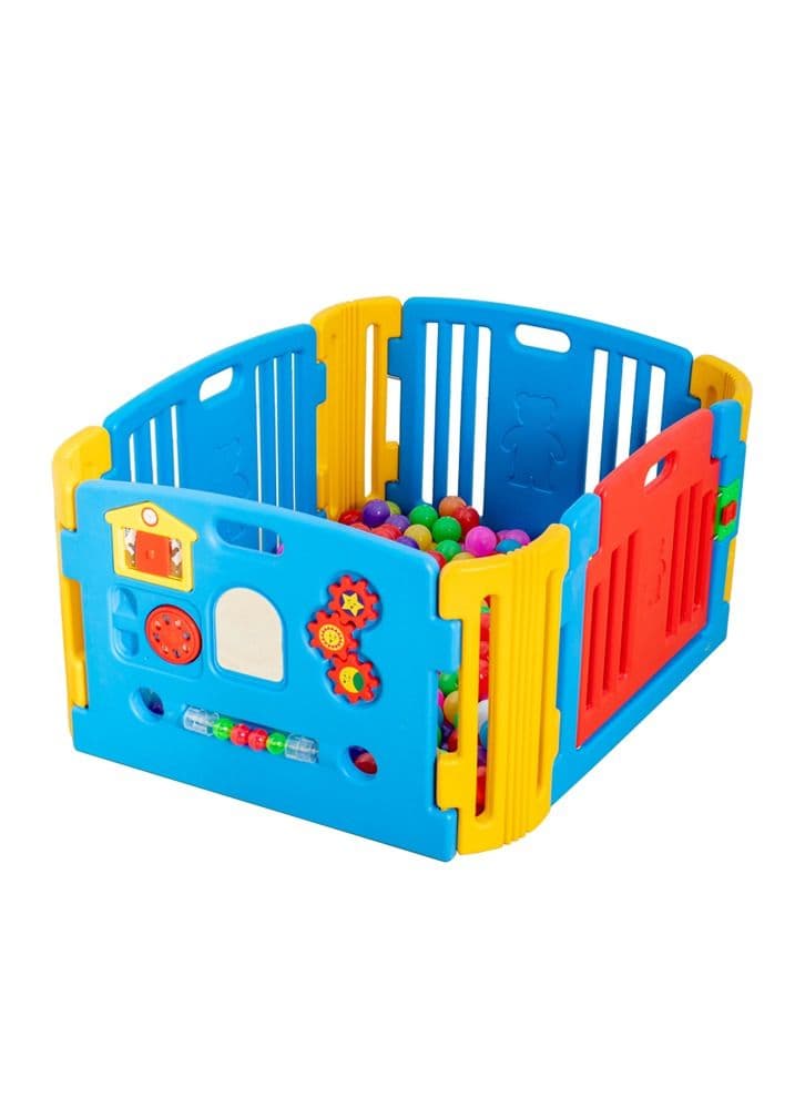 Indoor Play Children Play Yard Kids Portable Plastic Playpen Fence Include 50PCS Balls