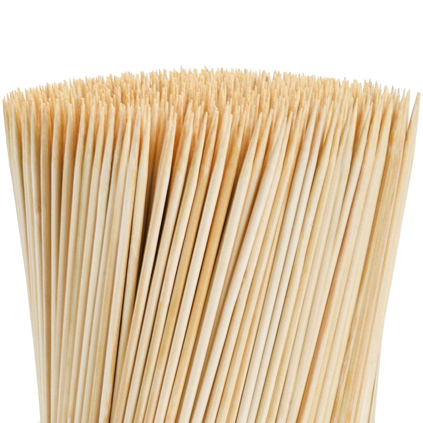 Fasmov 1000 Pack Natural Bamboo Skewer Sticks Bamboo BBQ Appetizer Skewers for Grilling Kabob Fruit Appetizers Cocktail Brunch Chocolate Fountain 8Inches