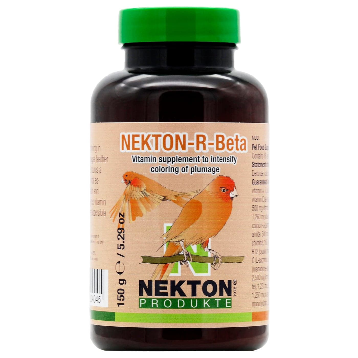Nekton R-Beta Enhances Pink Color in Birds, 150g / 5.29oz