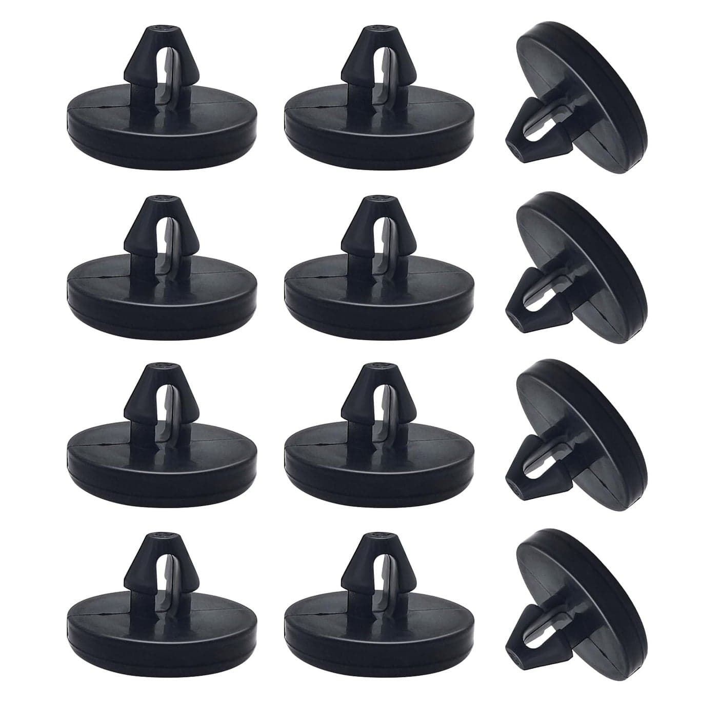 Ajxn 12 PCS Brake Switch Stopper Car Truck Auto Brake Pedal Pad Brake Light Switch Stopper Brake Switch Pad Clutch Pedal Stopper 9054106036 Black