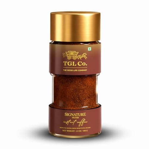 TGL Co. Signature Instant Filter Coffee Powder (100g) | Rich & Aromatic | Antioxidant-Rich | Boosts Energy & Focus | No Artificial Flavors or Preservatives | Perfect for Hot & Cold Coffee