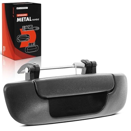 APremium Upgraded Metal Tailgate Handle Compatible with 20022008 Dodge Ram 1500 20032009 Ram 2500 Ram 3500 Textured Black Latch Handle Replace 55276237AA