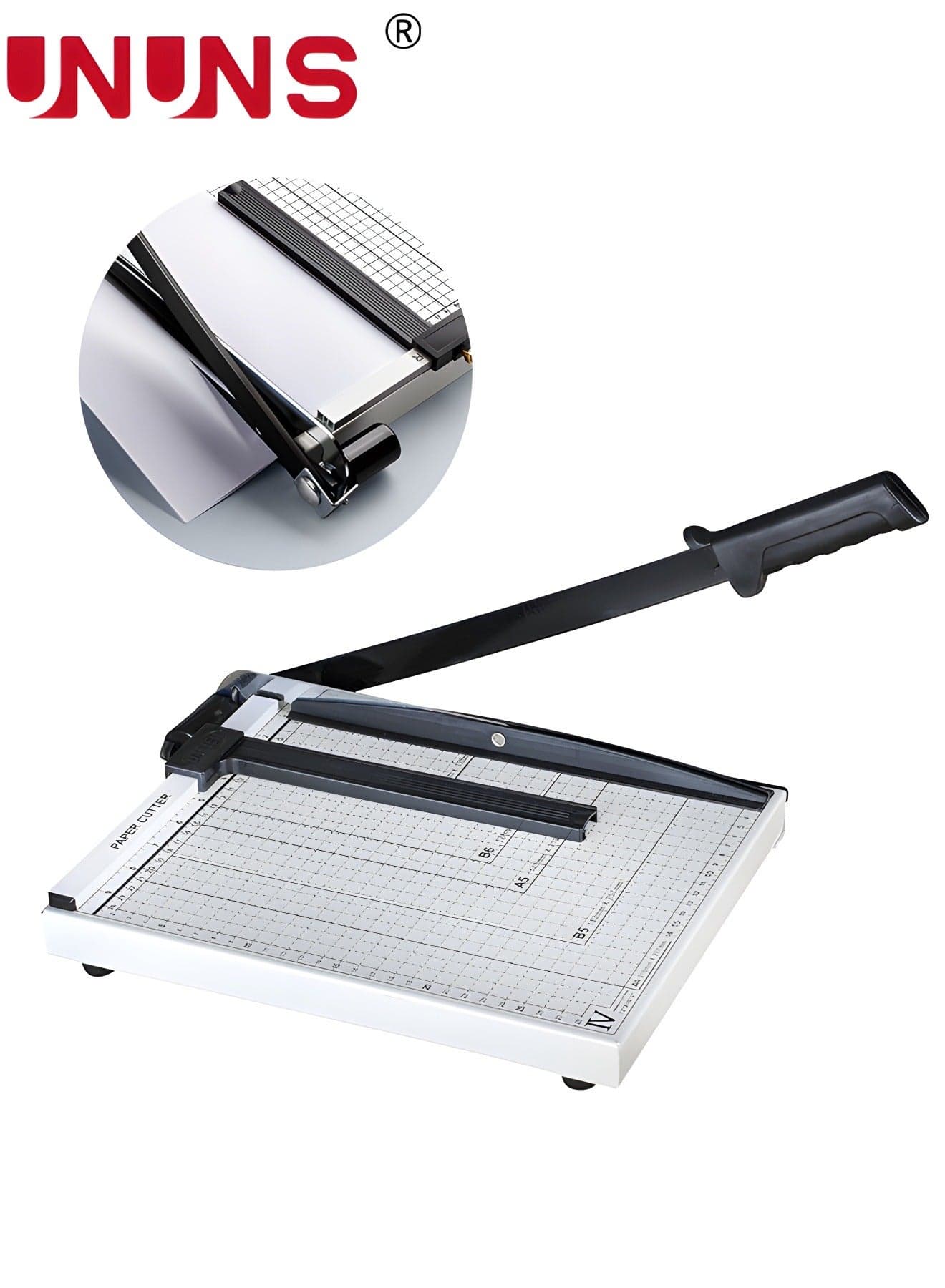 Paper Cutter Guillotine,A4 Paper Cutting Board,Heavy Duty Metal Base Trimmer Grid