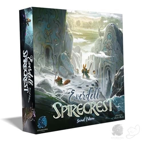 Everdell Spirecrest 2nd Edition Expansion Strategy Board Game with Big Critters Discovery Cards Weather Mounts Ages 10 14 Players
