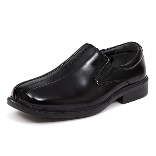 Deer Stags boys Wings Slip-on Loafer, Black, 4 W US Big Kid