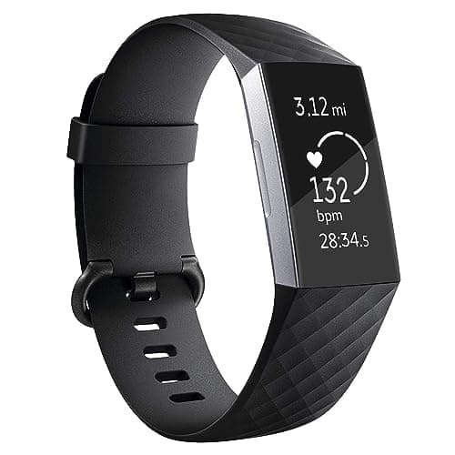 Tobfit Watch Strap Compatible with Fitbit Charge 4 / Fitbit Charge 3 (Watch Not Included), Removable Soft Belts for Charge 3/4 Wristband, Smartwatch Band for Men & Women (S,Black)