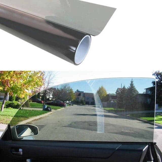CREON Car Window Tint Window Privacy Film, Heat & UV Block and Scratch Resistant, Light Black Film Auto Car Windshield Sun Shade (20x135 Inch)
