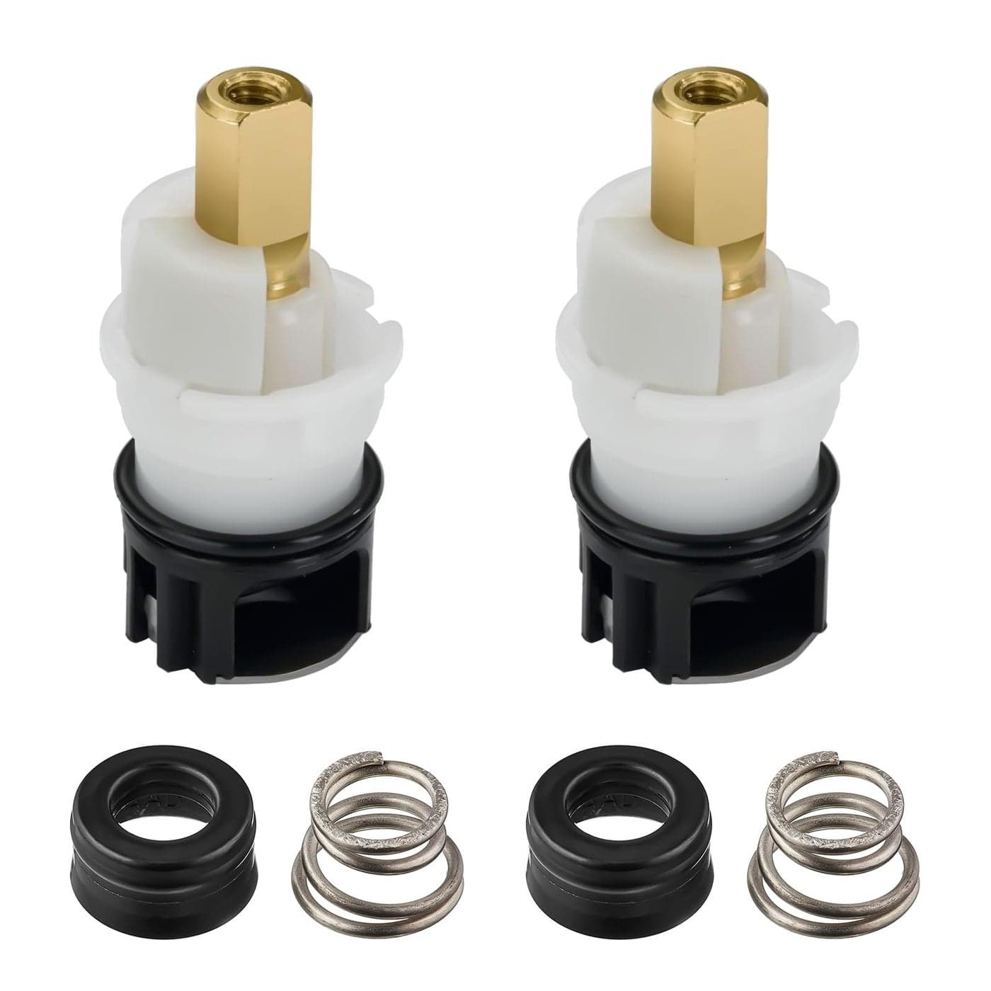 RP25513 Faucet Stem Replacement for Delta two handle Faucet Repair Kit with RP24096 cartridge RP4993 Seat and Spring RP24097 Turn stop14 2 pack