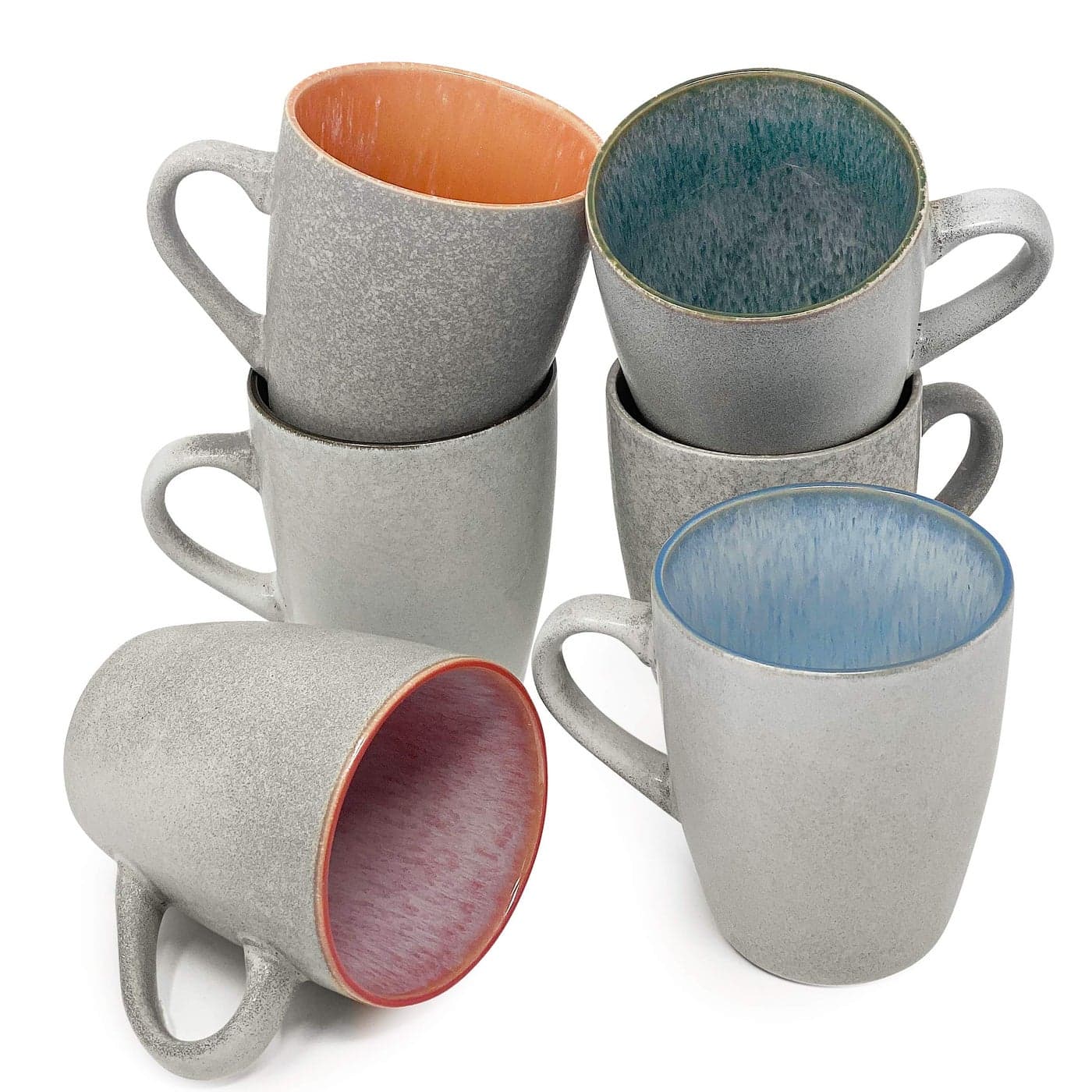 BTaT Coffee Mugs Set of 6 12 oz 350ml Mugs Coffee Cups Mugs for Coffee Coffee Mug Set Mug Set Large Coffee Mugs Coffee Cups Set Ceramic Coffee Mug Coffee Cup Set