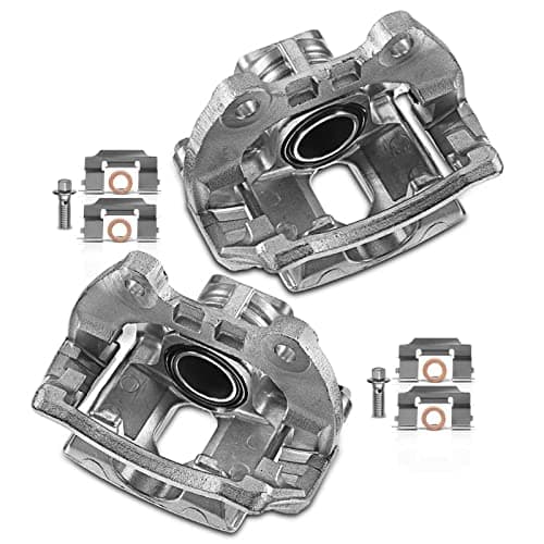 A-Premium Disc Brake Caliper Assembly with Bracket Compatible with Buick, Chevy, GMC, Isuzu, Olds and Saab Models - Trailblazer, Envoy, Rainier, SSR, Bravada, 9-7x - Rear Driver and Passenger Side