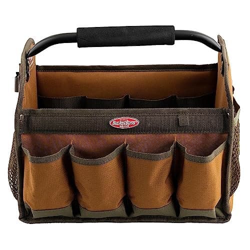 Bucket Boss Gatemouth Tool Tote in Brown, 70012, 11 liters