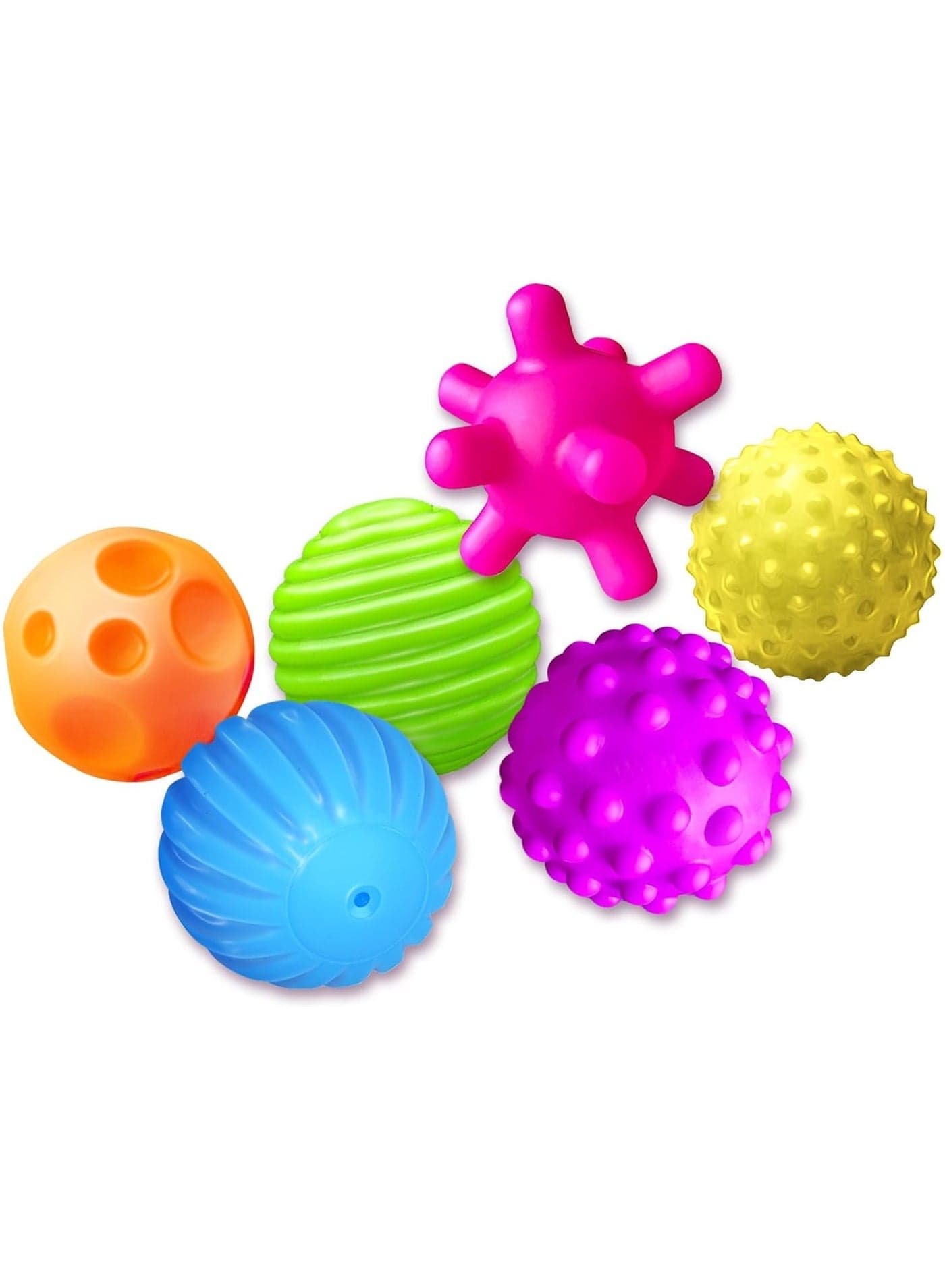 Baby Sensory Ball Set (12pcs) Textured Massage Fidget Toys for 6-12 Months Old Toddlers | Montessori Toys | Squeezy Bouncy Sensory Balls | Baby Development Toys | Educational Toys