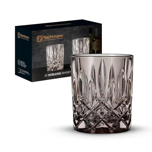 Nachtmann Noblesse Fresh 104242 2-Piece Whisky Tumbler Set, Brown Whisky Glasses, Crystal Glass, 295 ml, Taupe, Noblesse Fresh