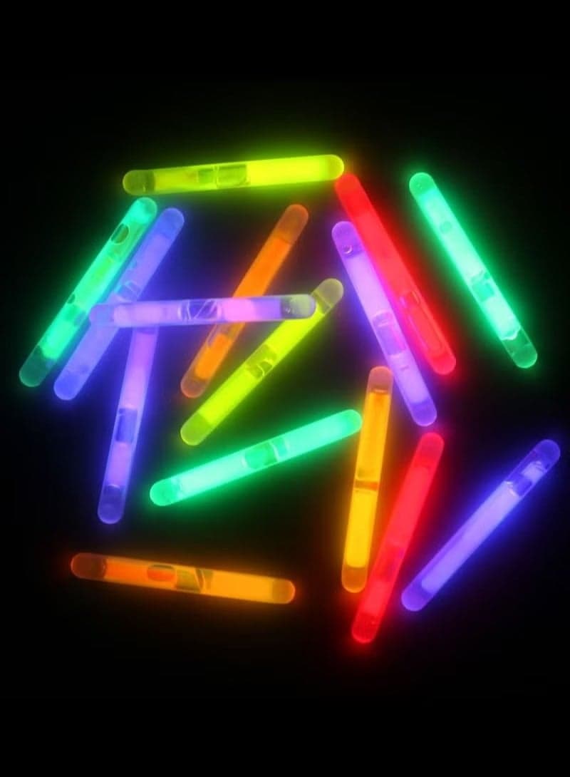 50-Piece Mini Glow Stick,Light-Up Stick 40x4.5mm,Night Market