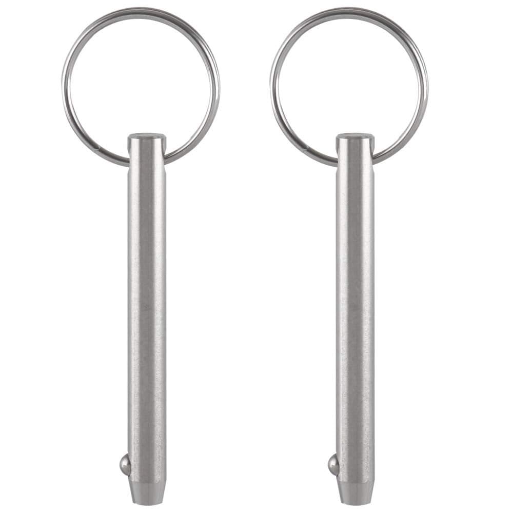 2 Pack Quick Release Pins, Diameter 5/16"(8mm), Usable Length: 2-1/4"(57mm), Full 316 Stainless Steel, Bimini Top Pin, Marine Hardware, All Parts are Made of 316 Stainless Steel