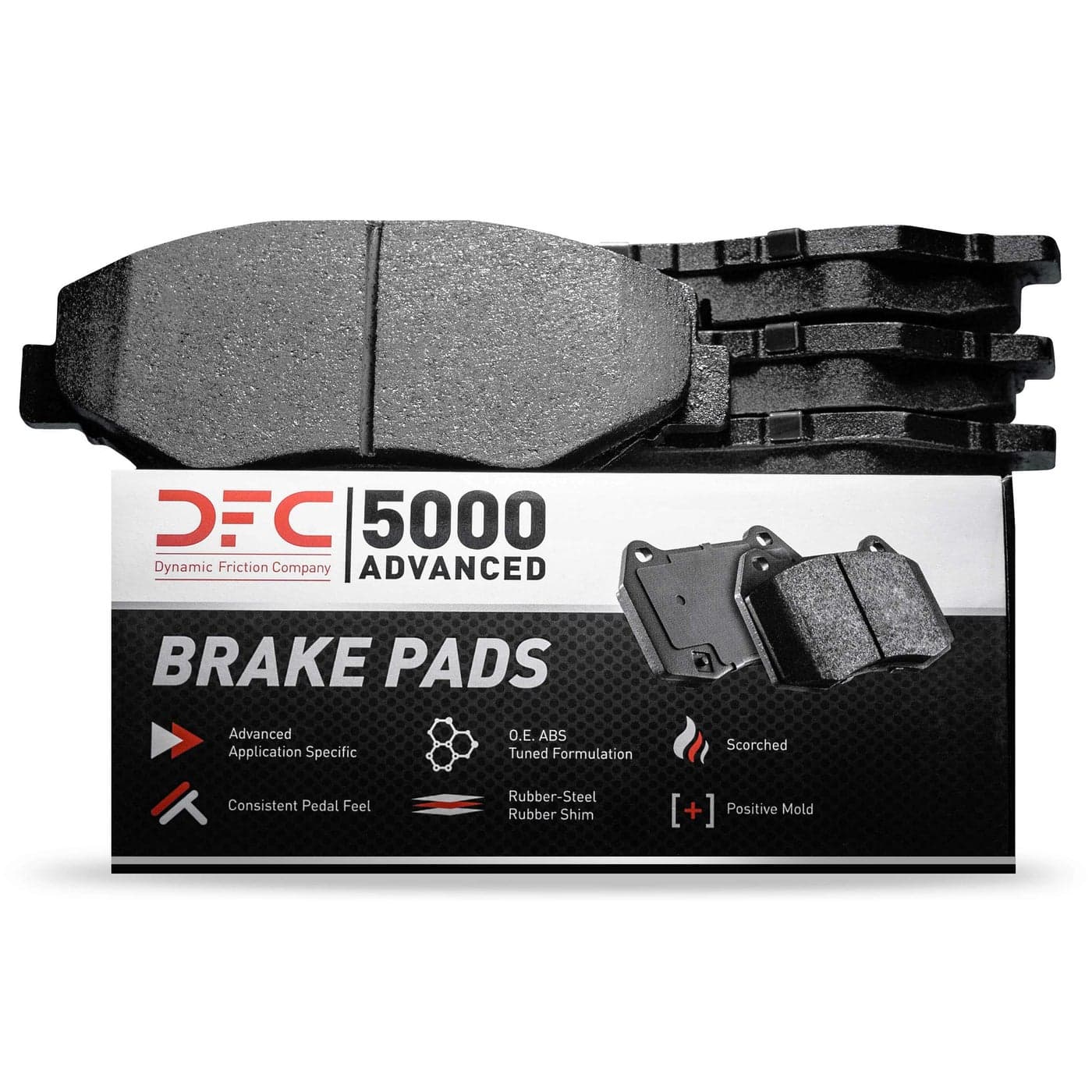 Dynamic Friction Company 5000 Advanced Brake Pads Ceramic 1551220000Rear Set