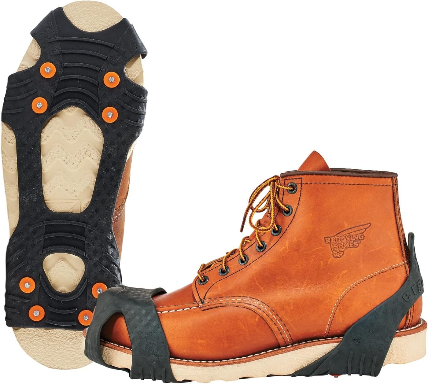Ergodyne TREX 6300 SlipOn Traction Cleats for Snow and Ice with 8 Carbon Steel Spike Grips