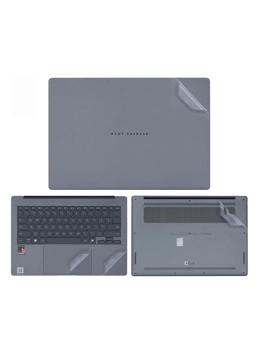 Laptop Sticker Case Compatible Asus ZenBook 14 OLED 2025 UX3405C 14 inch Scratch Resistant Sticker Triple Sided Laptop Film Laptop Film