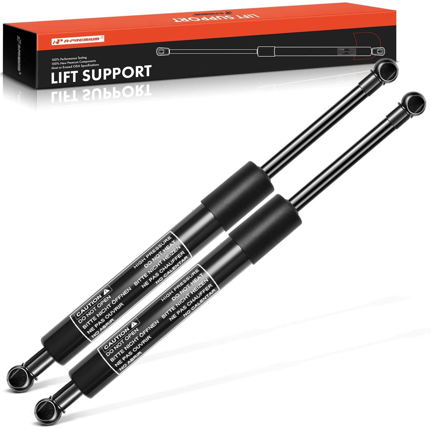 APremium Rear Tailgate Lift Supports Shock Struts Compatible with Select Volvo Models V70 20012007 XC70 20032007 Wagon Compressed Length is 898 not 325 Replace 864303802PC Set
