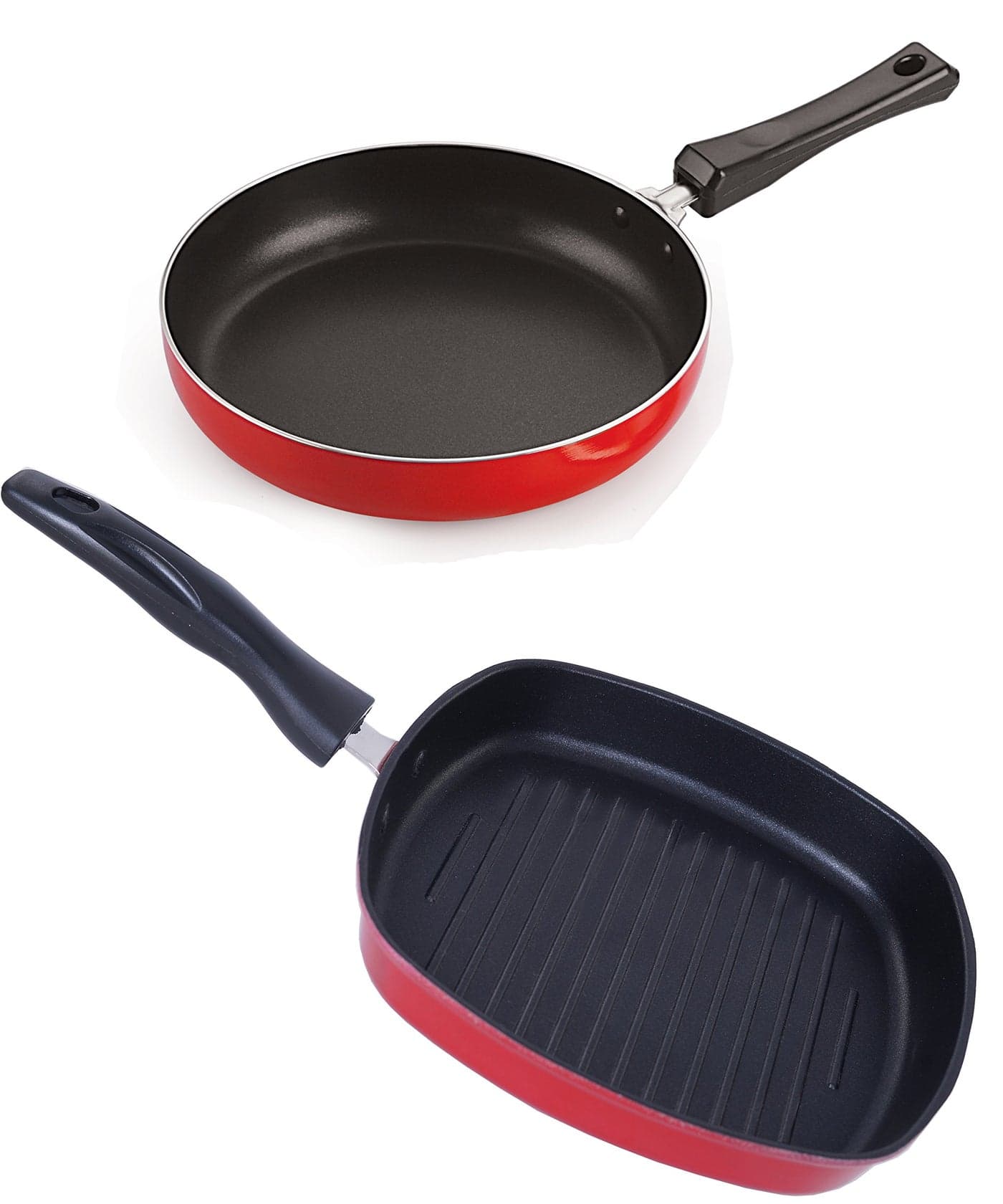 Nirln Non-Stick Gas Compatible Aluminium Cookware Essential Set with Bakelite Handle, 2.6mm_FP10_GP(24)