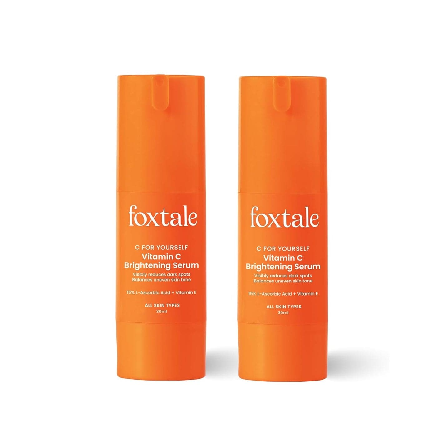 Foxtale Vitamin C Serum 15 LAscorbic Acid and 1 Vitamin E Brightening Serum 30ml