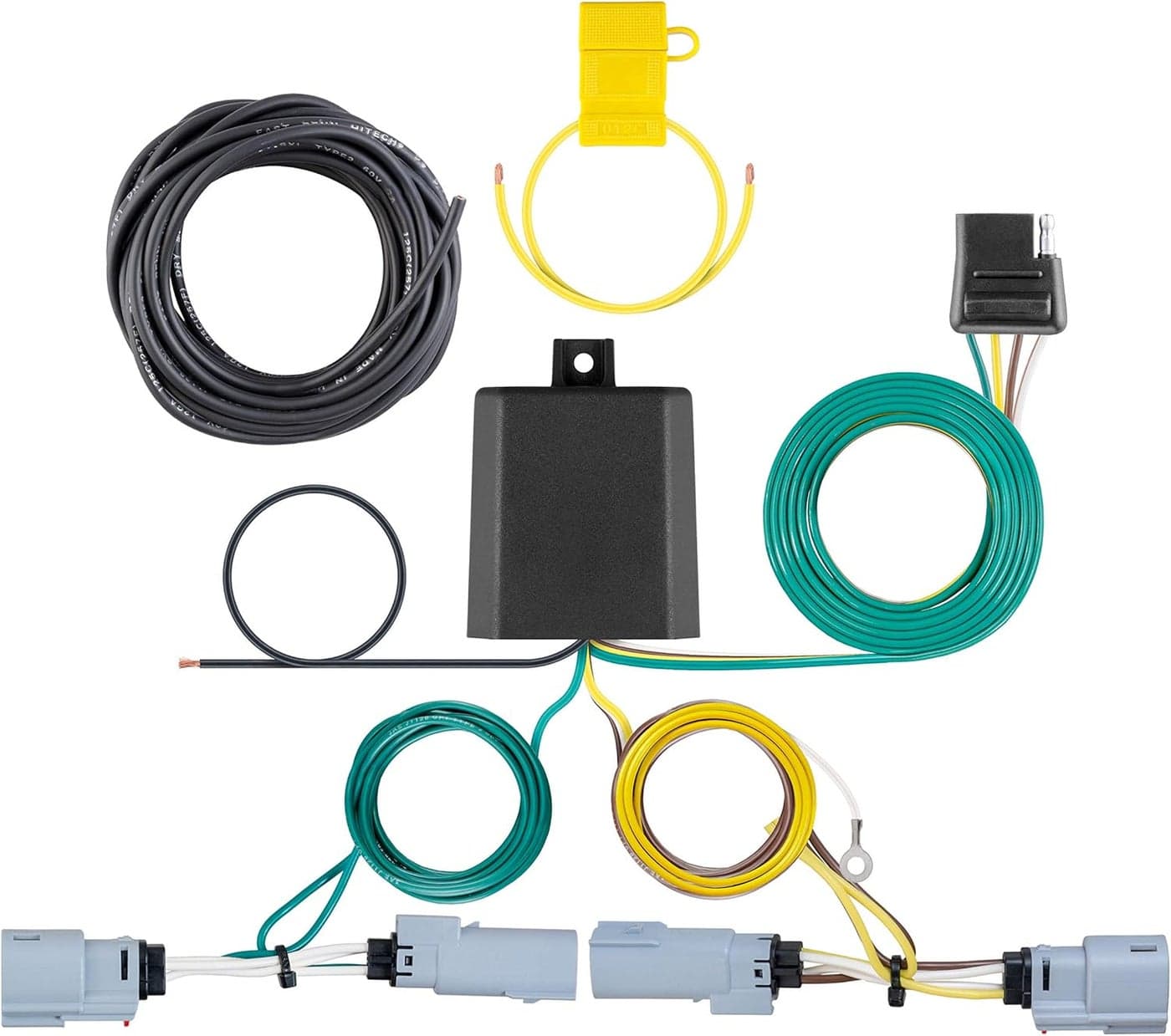 CURT 56399 Vehicle-Side Custom 4-Pin Trailer Wiring Harness for Chrysler Pacifica and Voyager