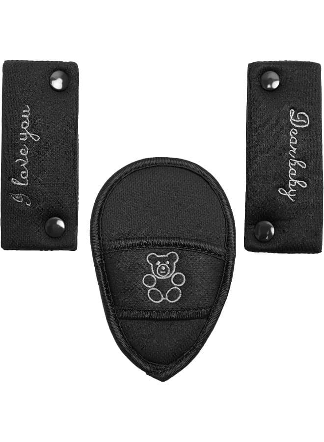 Easicozi Shoulder Crotch Pad Set Compatible with Infant Seat Stroller High Chair, Harness & Strap Comfort Cushion (Small Size)