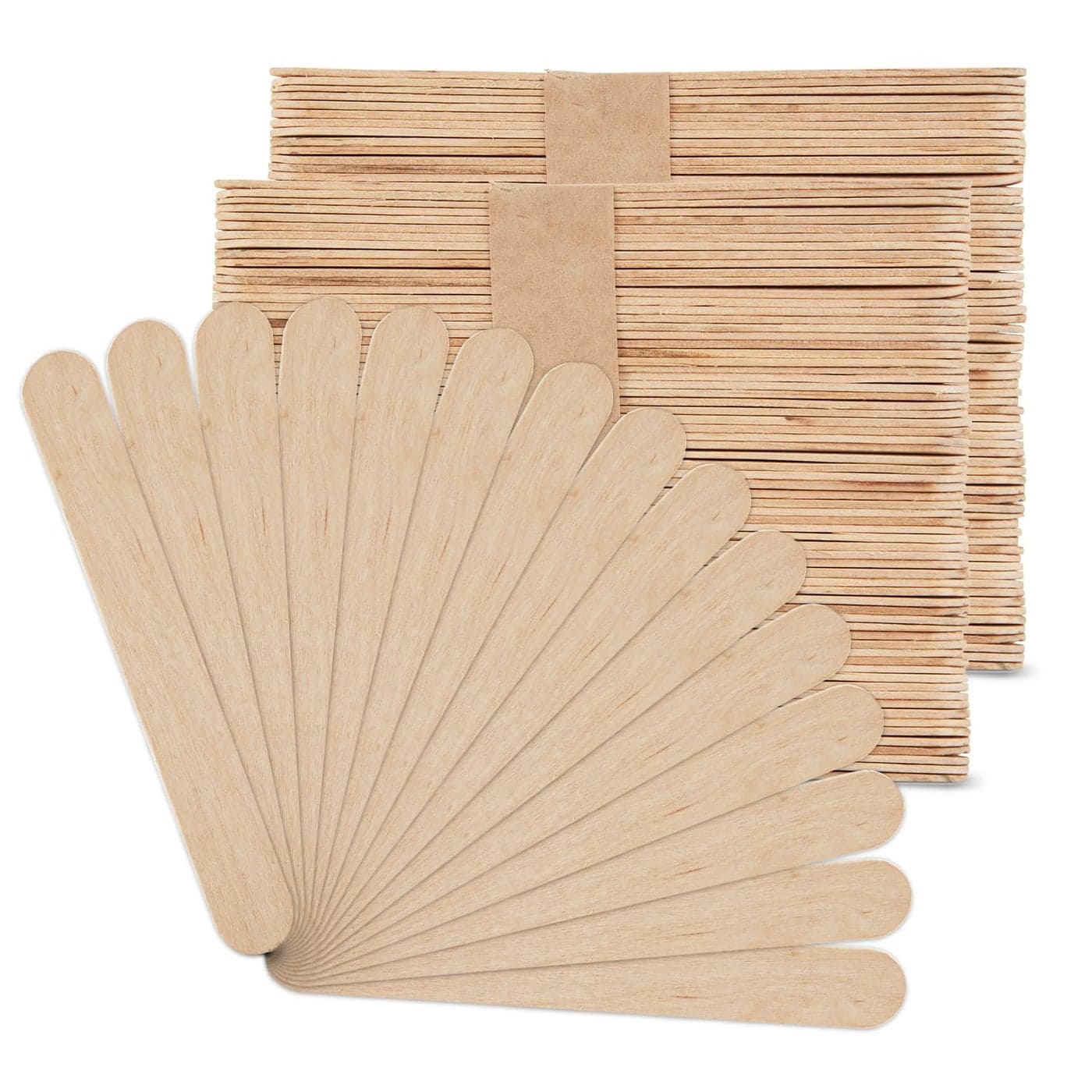 Hygloss Natural Wood Jumbo 6Inch Craft Sticks 500 Count Smooth and SplinterFree Jumbo Popsicle Sticks Ideal for Ice Cream Pop Sticks Treat DIY Projects Crafting Games Home and School Use